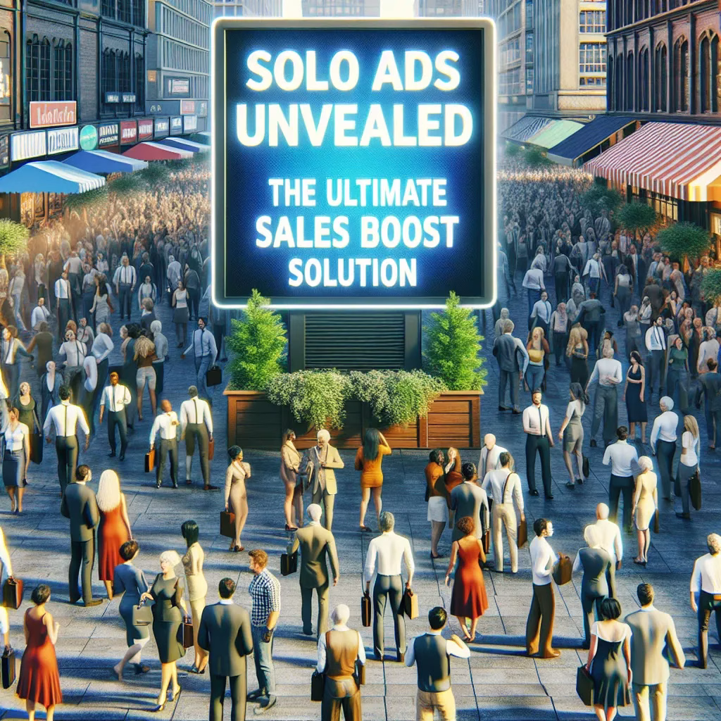Discover the one strategy that boosted a struggling business owner's sales by 300% in just 7 days - Solo Ads Unveiled!